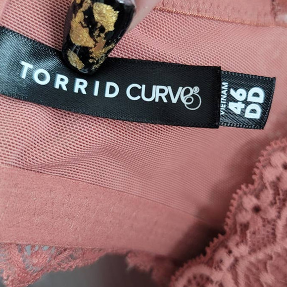 Torrid XO Push-Up Plunge Bra- Lace Rose 46DD - Picture 5 of 8